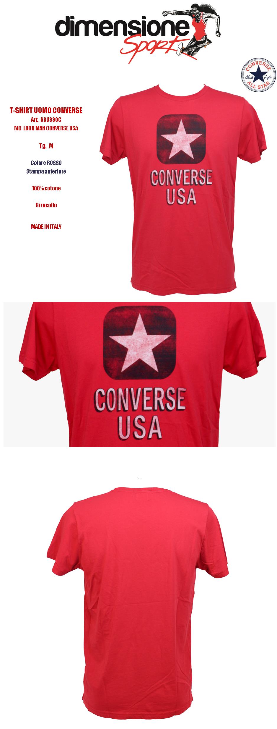 maglia converse rosso